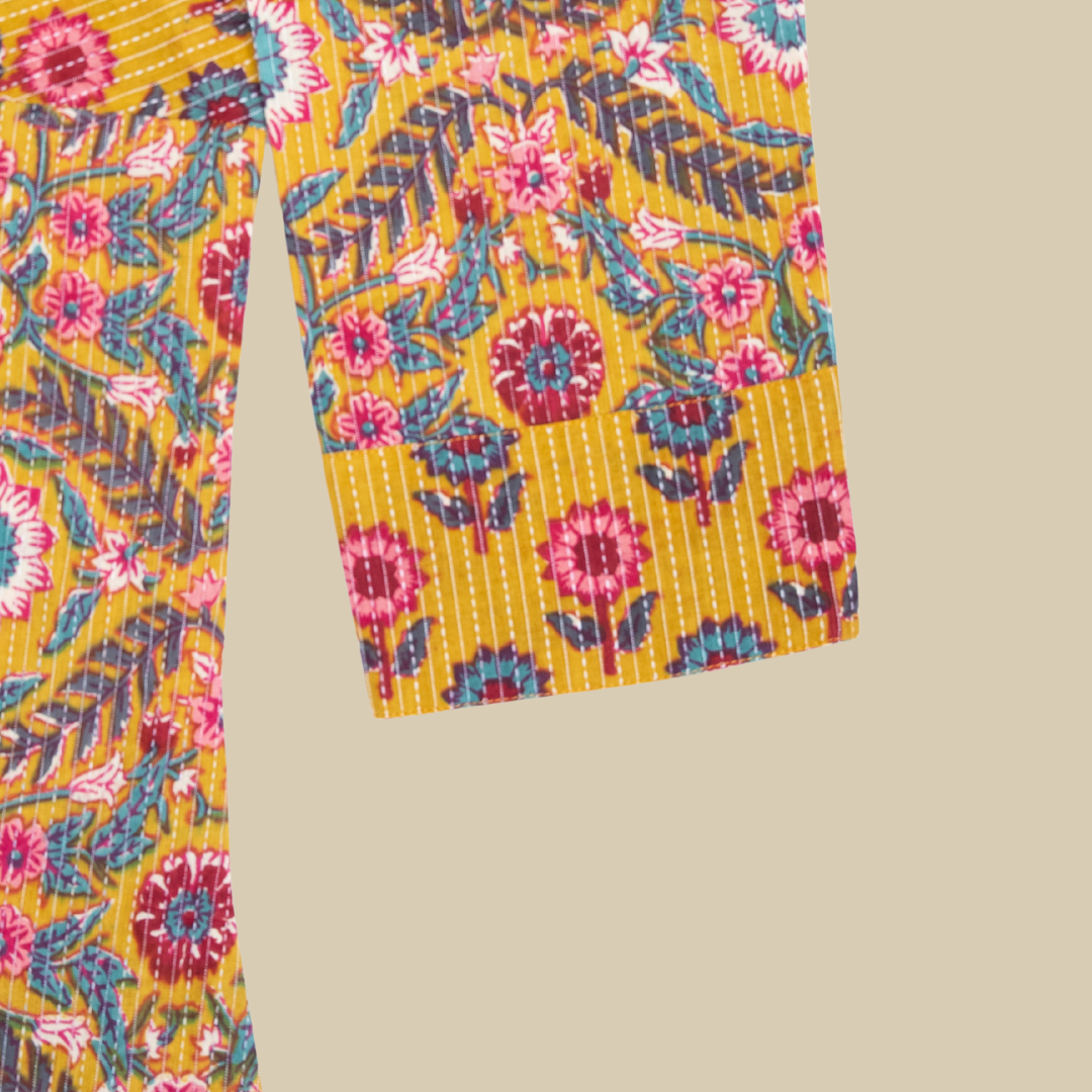 V Neck Kurta with Detailed Yoke