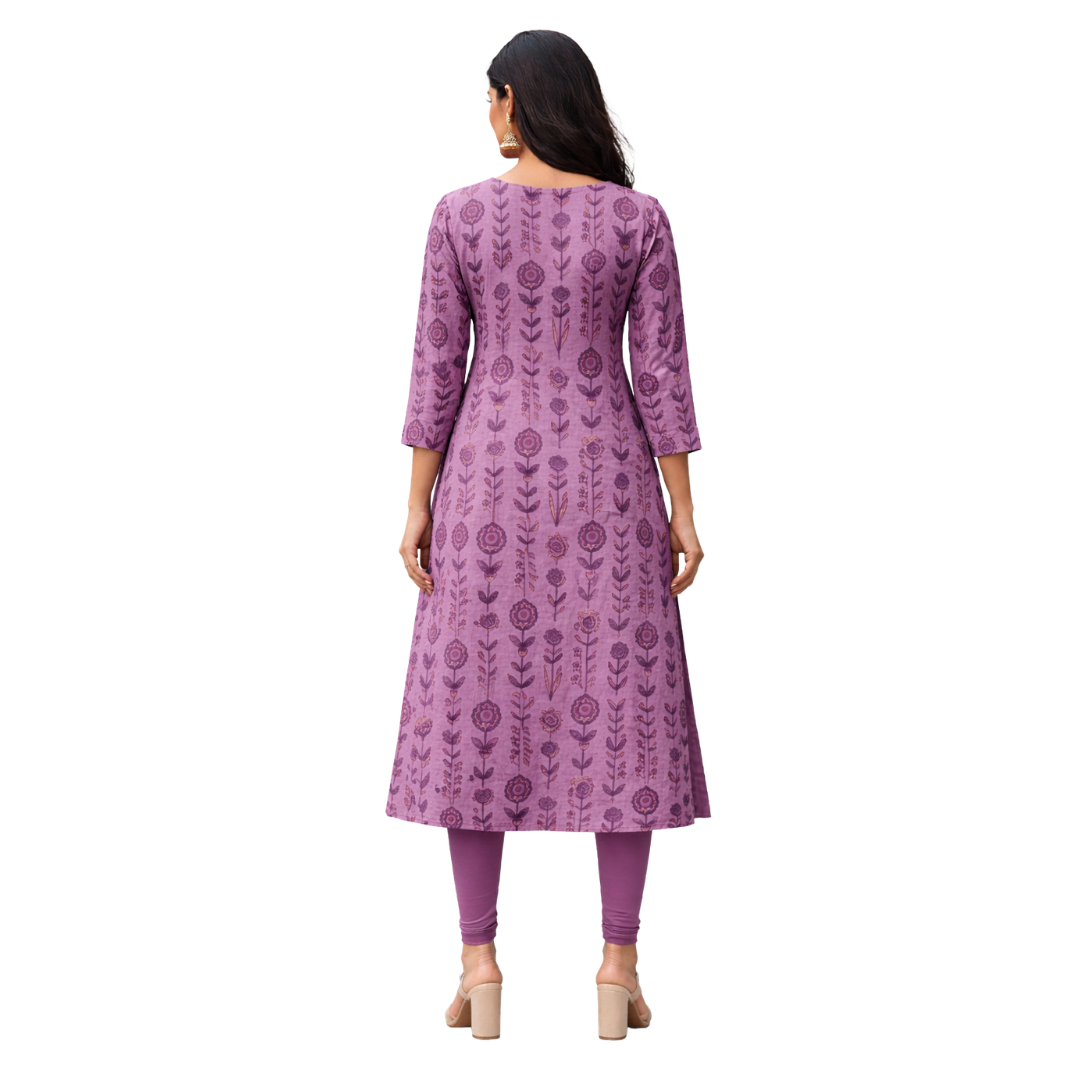 Regular Kurta with Pintuck Sleeves