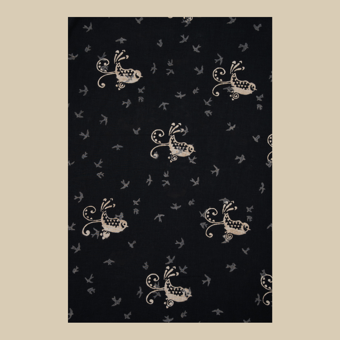 U Yoke Kurta with Gold lace and Gathered Cuff Sleeve