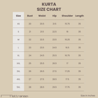 Co-ords - Chinese Collar Short Kurta with Gathered Hem, Loose Harem Pants