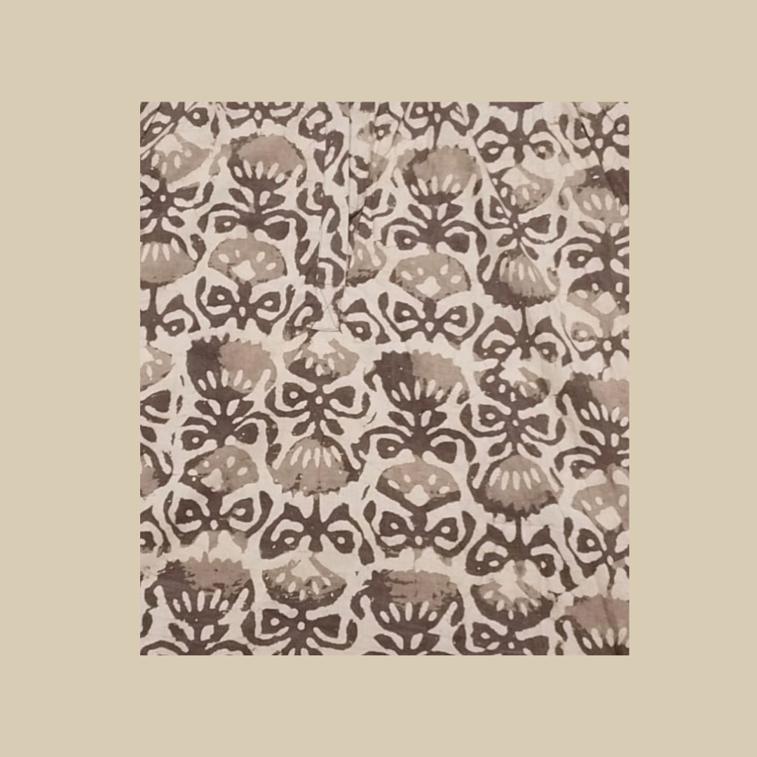 Gathered Yoke, High Low Shirt Style Kurti