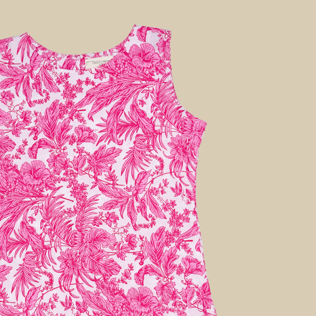 Floral Sleeveless Printed Kurta