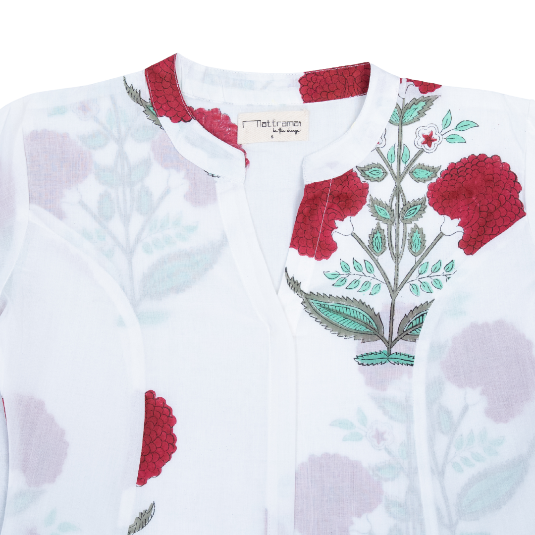 Princess Cut A-Line Kurta with Pockets