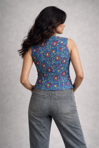 Structured Sleeveless Waistcoat / Vest