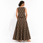 Co-ord Set - Sleeveless Top along with a Flared Skirt