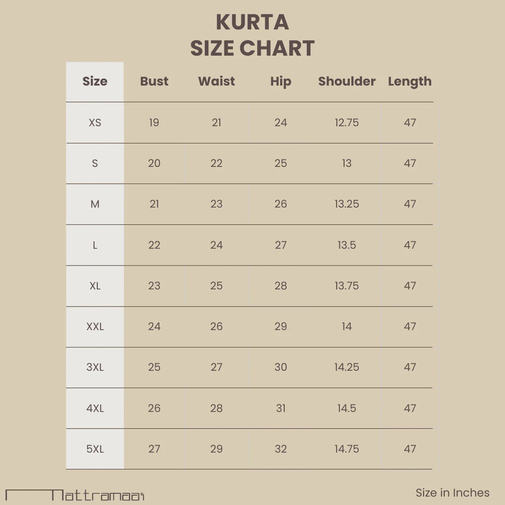 Wide Hem, Loose Fit Kurta with Pockets
