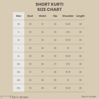 Gathered Yoke, High Low Shirt Style Kurti