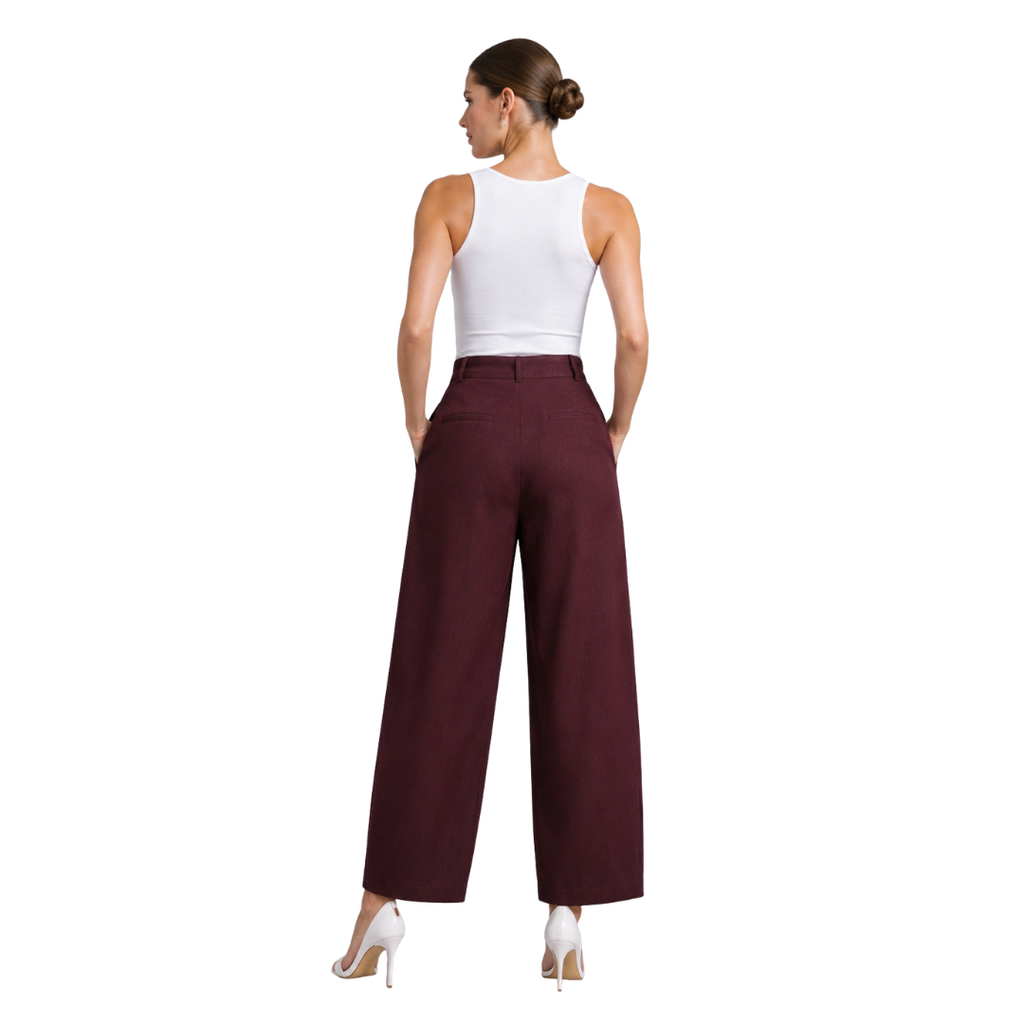 Pleated Pants with Pockets